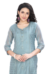Intricate Thread And Sequin Work Kurta for Women